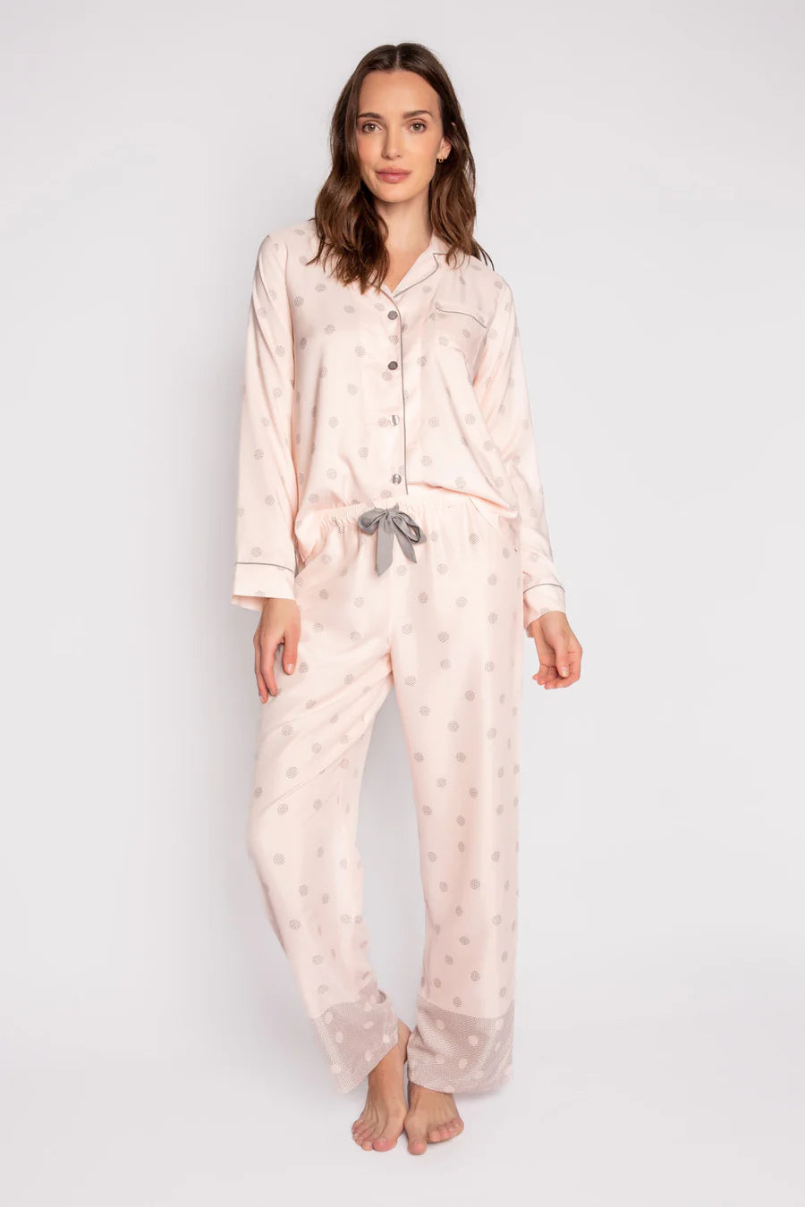 PJ Salvage Digity Dots Pj Set - Pink Dream