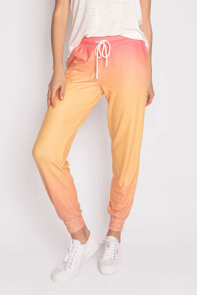 PJ Salvage Paradise Pearls Gradient Pants - Dusty Tangerine