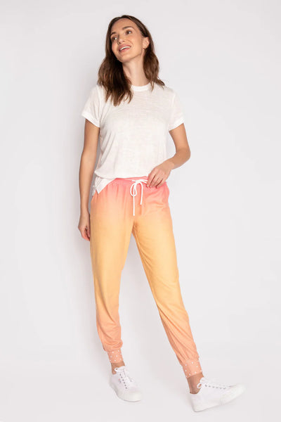 PJ Salvage Paradise Pearls Gradient Pants - Dusty Tangerine