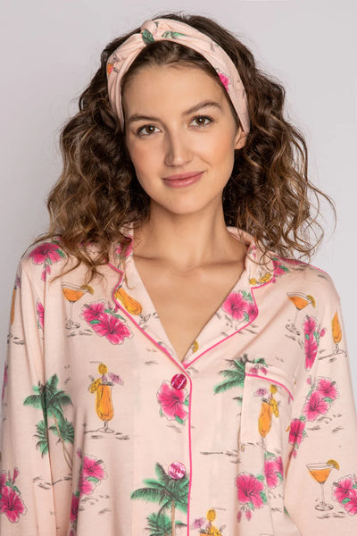PJ Salvage Playful Prints Drinks PJ Set - Pink Dream