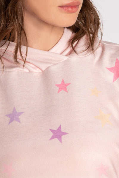 PJ Salvage Peachy Party Stars Hoodie - Blush