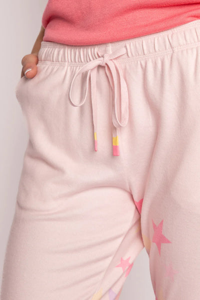 PJ Salvage Peachy Party Stars Pants - Blush