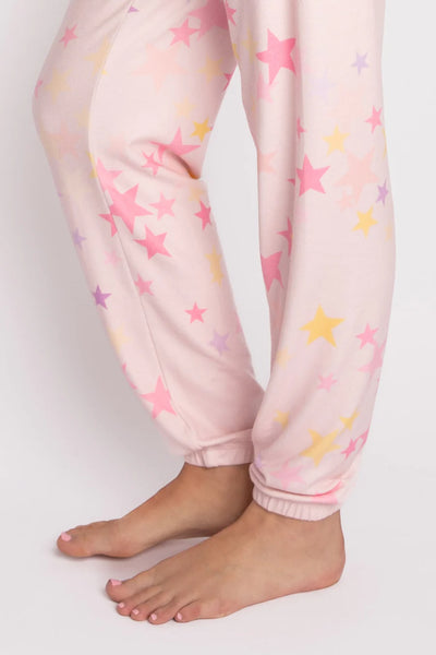 PJ Salvage Peachy Party Stars Pants - Blush
