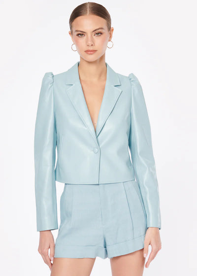CAMI Aliette Vegan Leather Jacket - Cove
