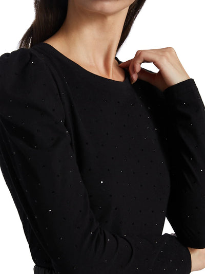 GENERATION LOVE Josephine Crystal Top - Black
