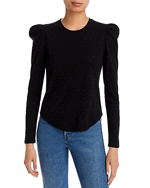 GENERATION LOVE Josephine Crystal Top - Black