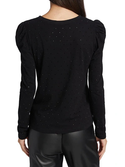 GENERATION LOVE Josephine Crystal Top - Black