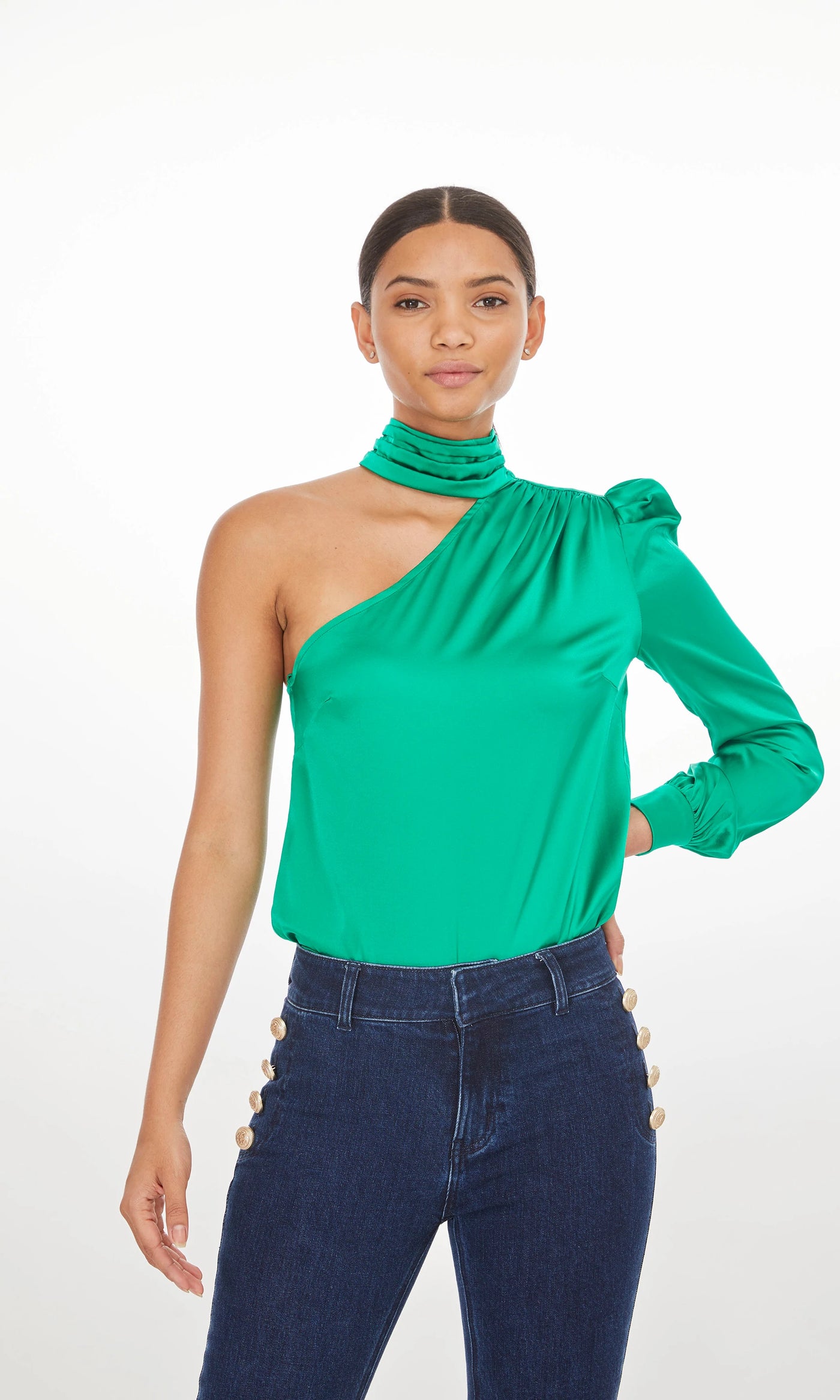 Generation Love Rosario Blouse Kelly Green