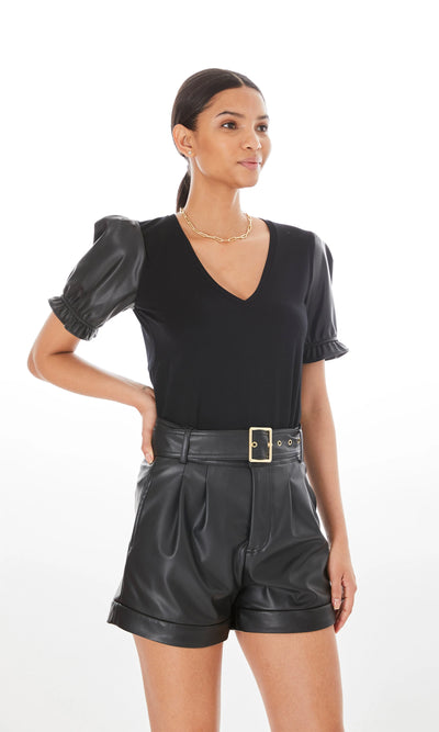 Generation Love Shannon Vegan Leather Combo Top