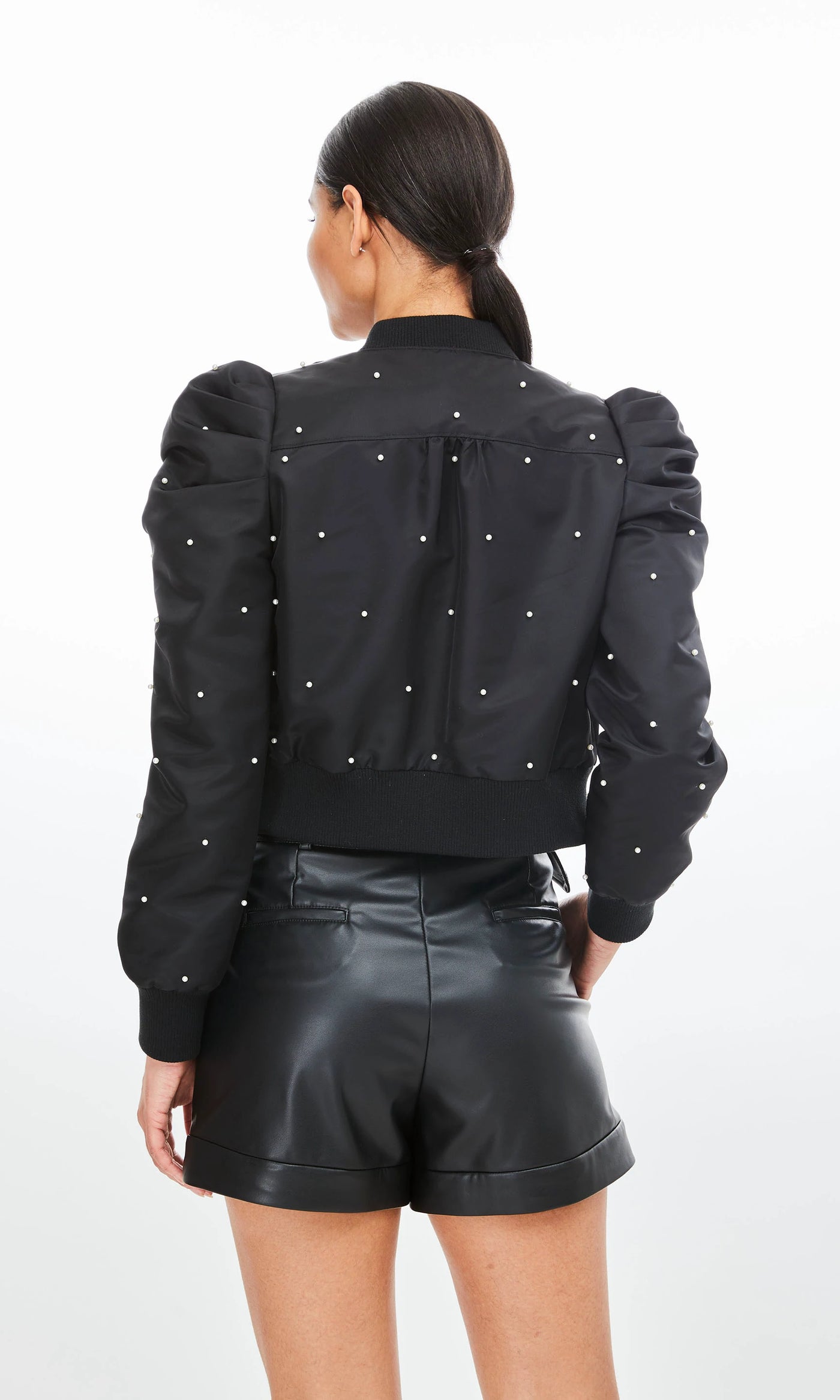 Generation Love Pia Pearl Bomber Jacket Black/Pearl