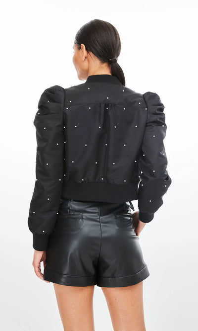 Generation Love Pia Pearl Bomber Jacket Black/Pearl