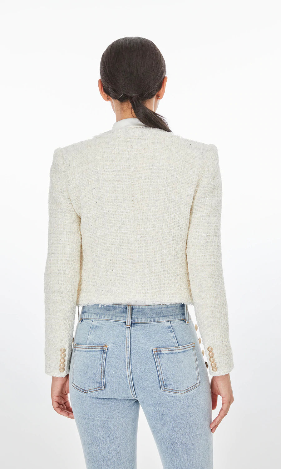 GENERATION LOVE Kristen Tweed Jacket - Cream
