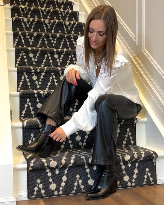Generation Love Elena Off White Ruffle Silk Blouse