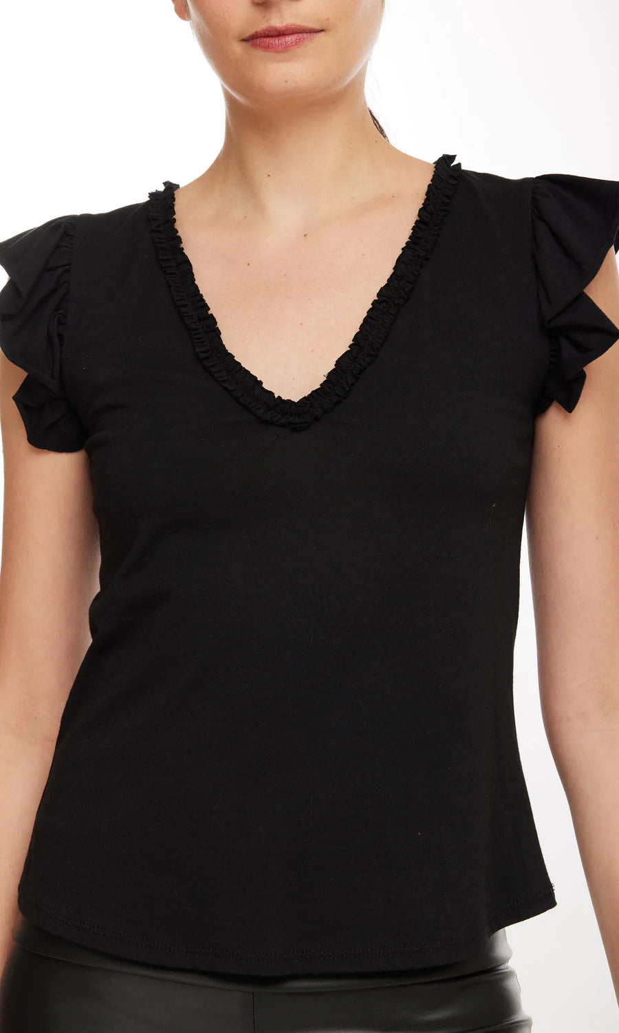 Generation Love Ember Ruffle Top - Black
