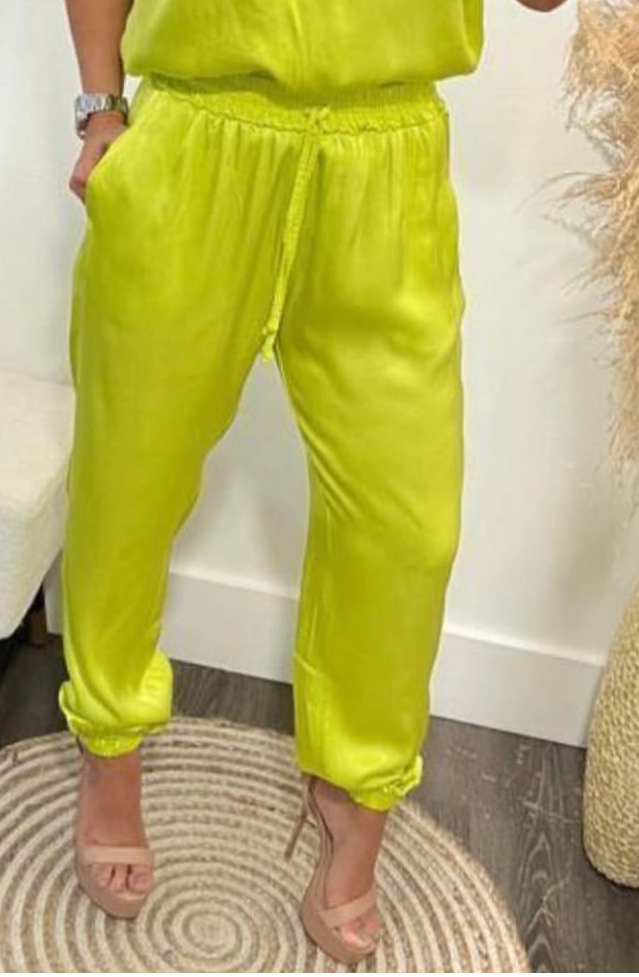 MINI Silky Style Jogger - Lime