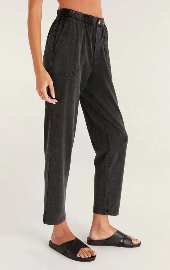 Z Supply Kendall Jersey Pants - Black