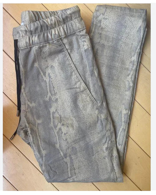 Bevy Flog Pull On Gold Snake Print Pants