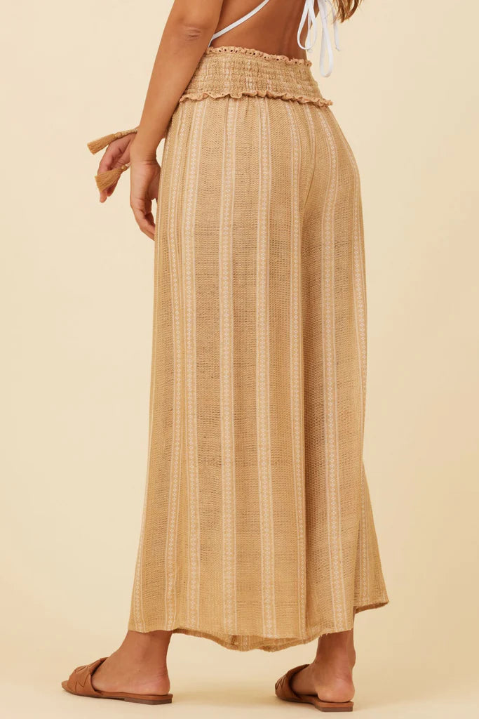 Surf Gypsy Wide Leg Pant - Gold