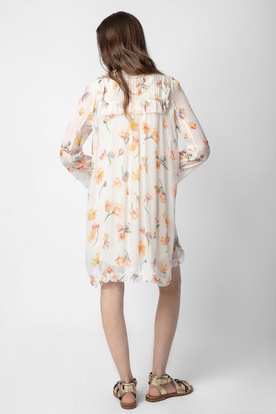 Zadig & Voltaire Rackel Mousseline Courtney Dress - Mastic