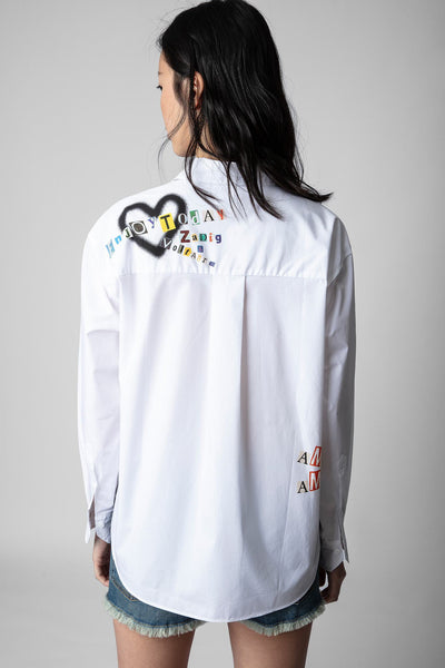 Zadig & Voltaire Tais Pop Heart Shirt