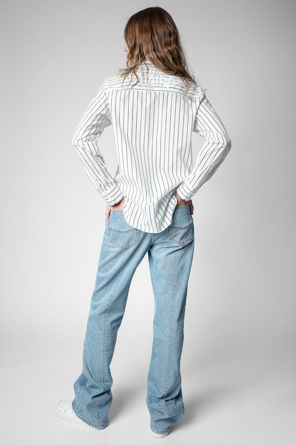 Zadig & Voltaire Taski Pop Raye Strass Shirt