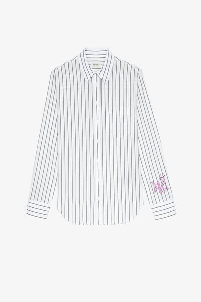 Zadig & Voltaire Taski Pop Raye Strass Shirt