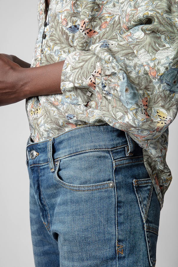 Zadig & Voltaire Twina Soft Floral Blouse - Kaki