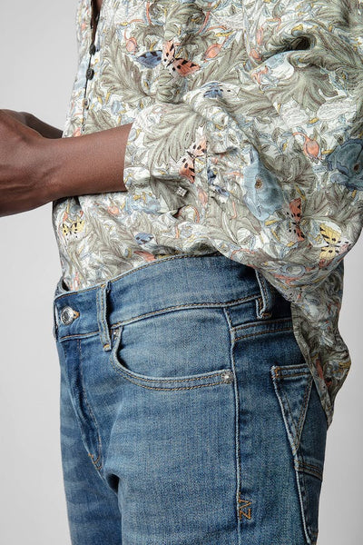Zadig & Voltaire Twina Soft Floral Blouse - Kaki