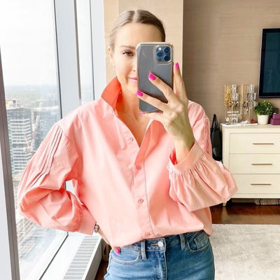 MOLLY BRACKEN L/S Woven Shirt - Pink