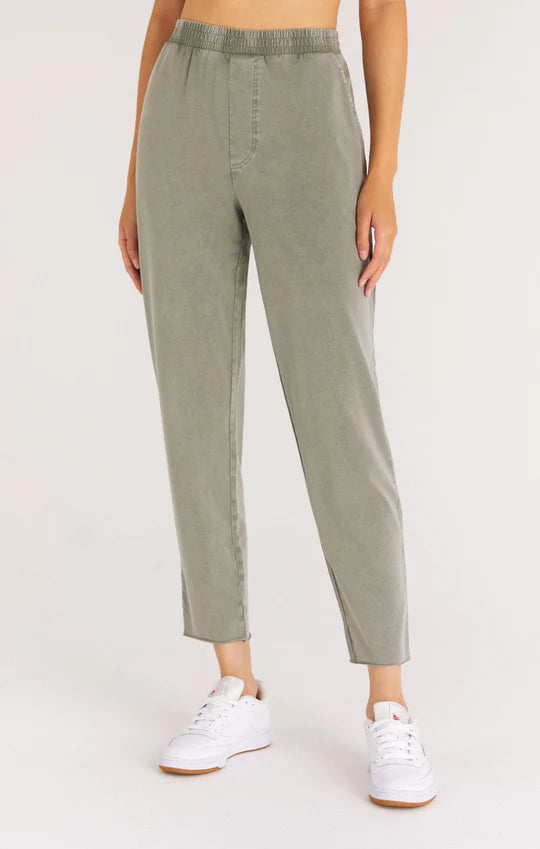 Z Supply Kaci Jersey Pant - Sage Green