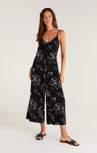 Z Supply Summerland Abstract Jumpsuit - Black