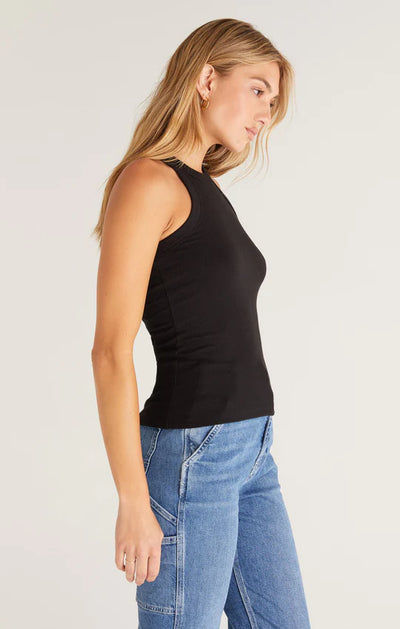 Z Supply Lily Rib Tank - Black