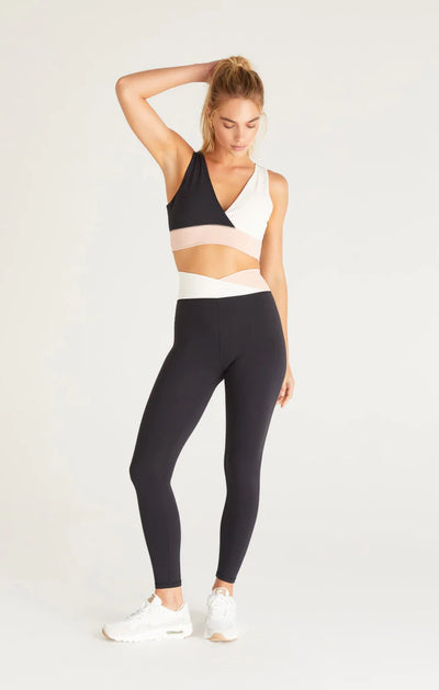 Z Supply Contrast Crossover 7/8 Leggings - Black