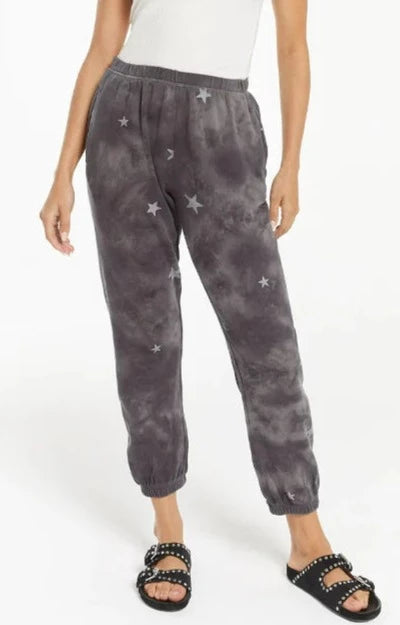 Z Supply Cloud Star Jogger Washed Black