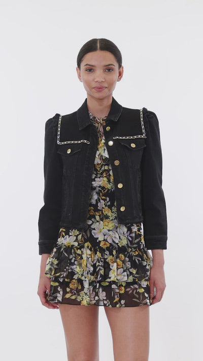 Generation Love Ivana Chain Denim Jacket