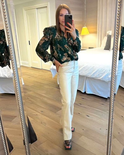 Current Air Forest Floral Blouse