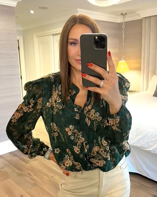 Current Air Forest Floral Blouse