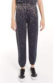 Z Supply Splatter Jogger Washed Black