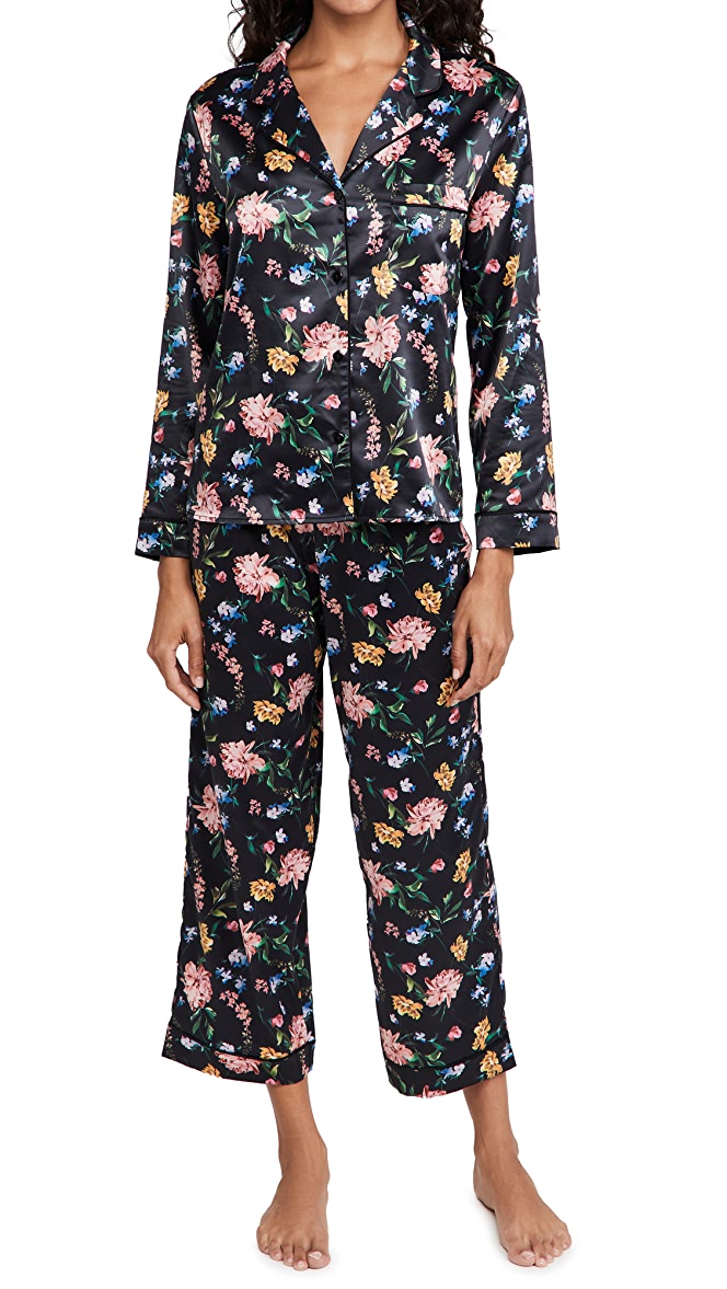 Generation Love Nikki Pajama Set Peony Blossom Black
