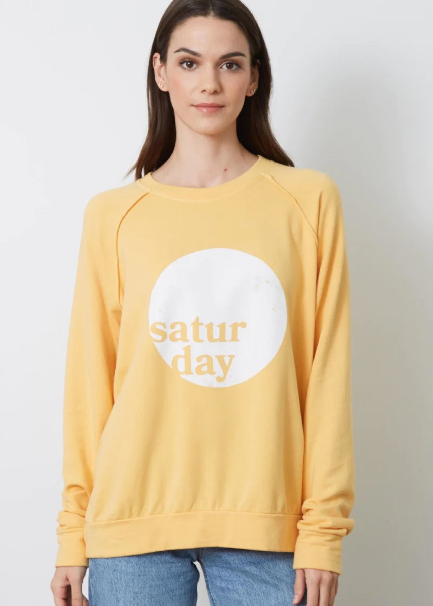 Good hYOUman “Saturday” Sweatshirt - Sun Yellow