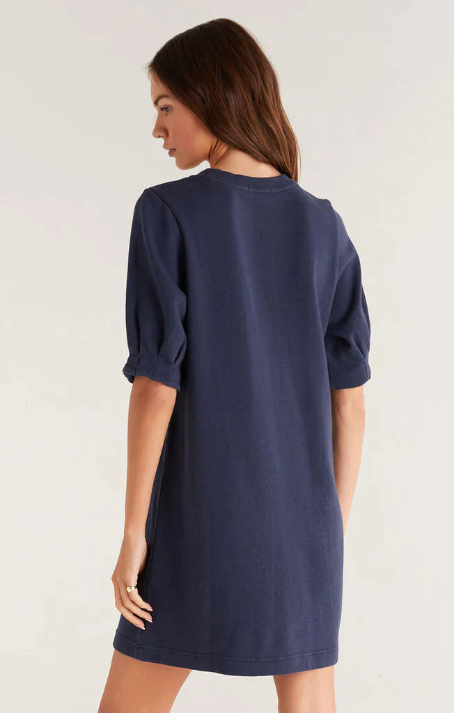 Z Supply Terry Mini Dress - Navy