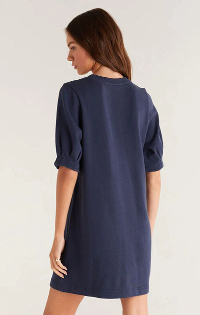 Z Supply Terry Mini Dress - Navy