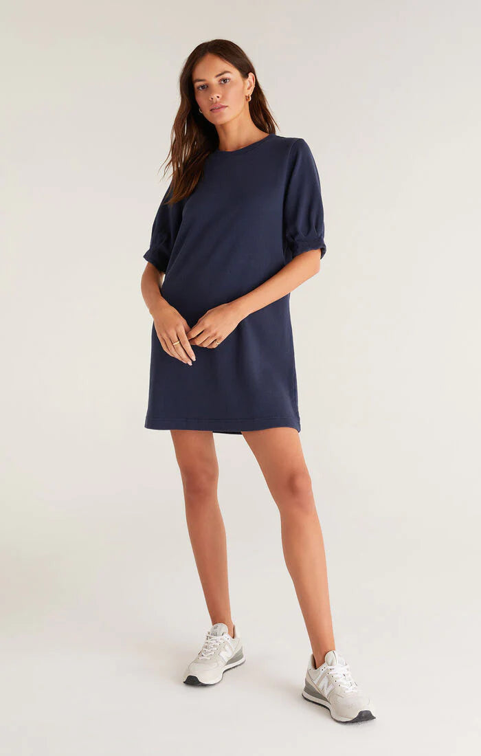 Z Supply Terry Mini Dress - Navy