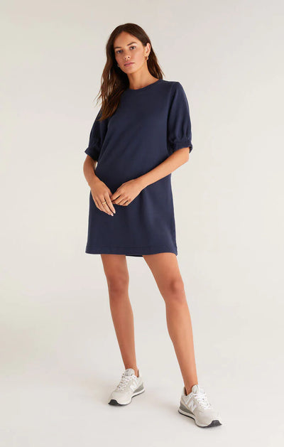 Z Supply Terry Mini Dress - Navy