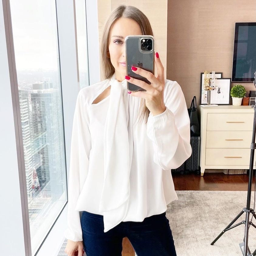 Venti Bow Blouse White