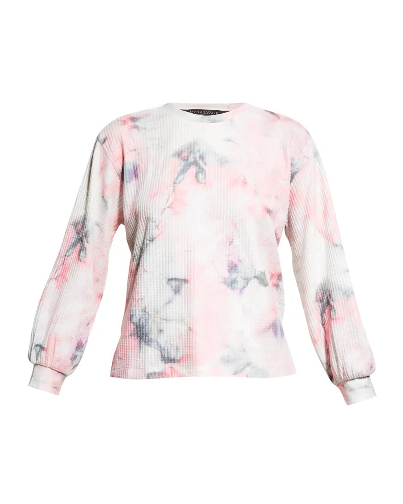 PJ Salvage Blurred Lines L/S Tie Dye - Ivory
