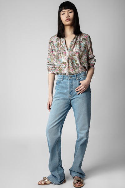 Zadig & Voltaire Tink Floral Blouse - Deep Parme