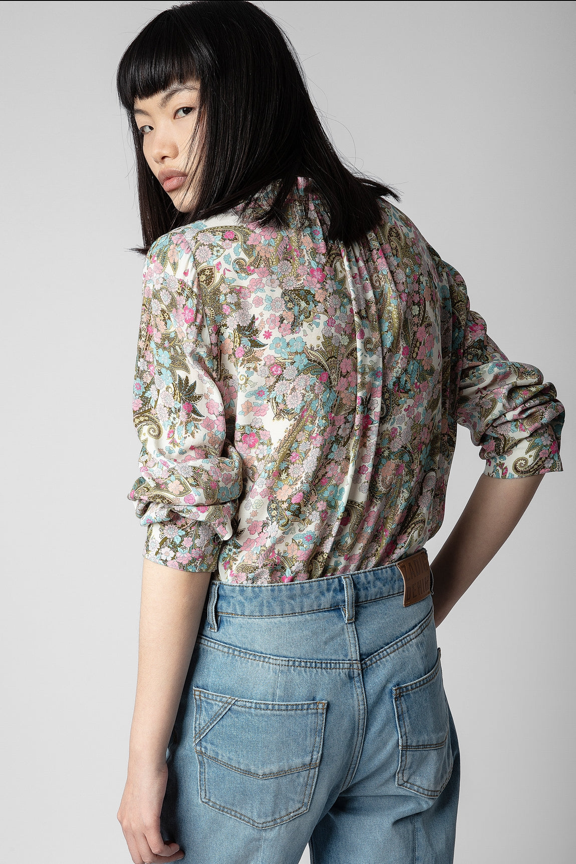 Zadig & Voltaire Tink Floral Blouse - Deep Parme
