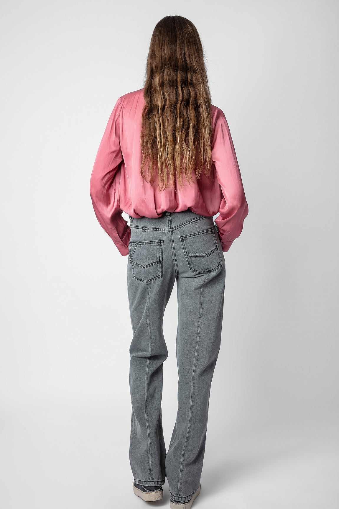 Zadig & Voltaire Tink Satin Blouse - Vieux Rose
