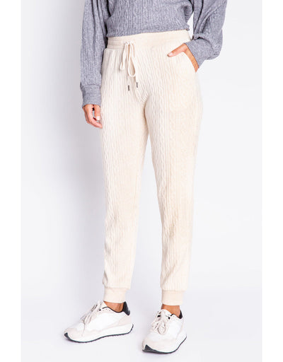 PJ Salvage The Tramway Cable Knit Pant - Oatmeal